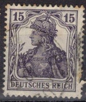 Imperio aleman-Germania con corona imperial.