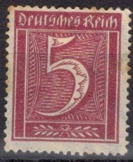 Numero en rectangulo-Imperio aleman.