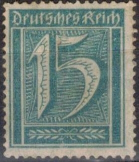 Numero en rectangulo-Imperio aleman.