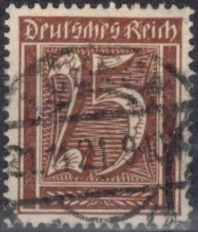 Numero en rectangulo-Imperio aleman.