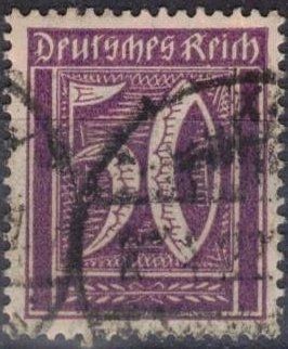 Numero en rectangulo-Imperio aleman.