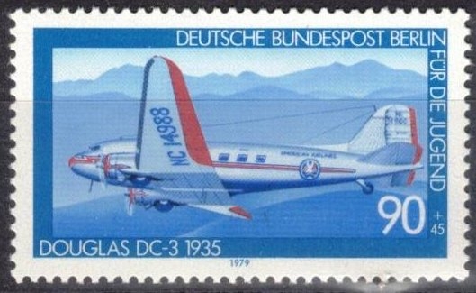 Pro juventud. (Avi�n de pasajeros Douglas DC-3, 1935).