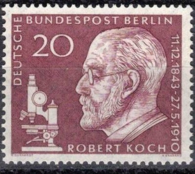 50.� de la muerte de Robert Koch (m�dico y microbi�logo, premio Nobel).