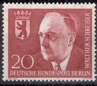 2.� de la muerte de Walther Schreiber (alcalde gobernante de Berl�n,1953-54).  