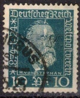 50� Aniv. de la UPU Heinrich von Stephan.Dir.gral de correos(imperio aleman).