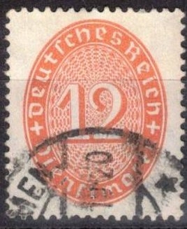Cifras oficiales del valor del sello(imperio alem�n).