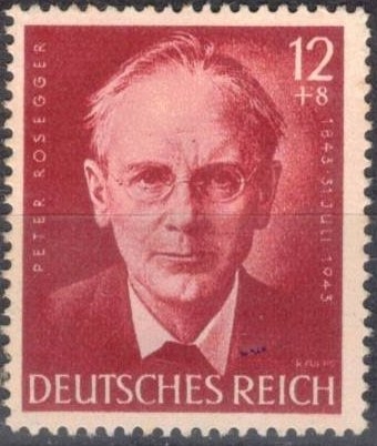 Centenario del nacimiento del escritor austr�aco Peter Rosegger,(imperio alem�n).