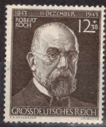 Centenario del nacimiento del bacteri�logo Robert Koch, Nobel de medicina(gran imperio alem�n).