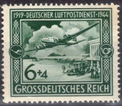 XXV. Aniv. del servicio postal a�reo(gran imperio alem�n).