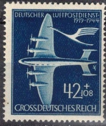XXV. Aniv. del servicio postal a�reo(gran imperio alem�n).