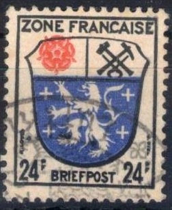 Ocupaci�n Aliada-Escudo de armas de Saarbr�cken.