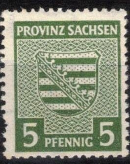 Ocupaci�n aliada (zona sovi�tica)Provincia de Sajonia.