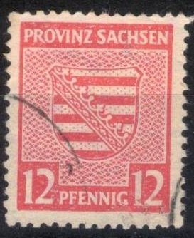 Ocupaci�n aliada (zona sovi�tica)Provincia de Sajonia.