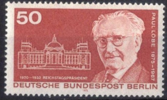 100� del nacimiento del presidente del parlamento Paul L�be.