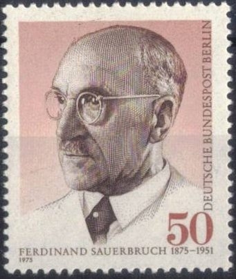100� del nacimiento del cirujano Ferdinand Sauerbruch.