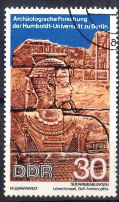 Investigaci�n arqueol�gica, excavaciones en Sud�n Musawwarat .