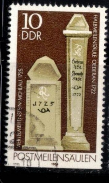 Poste hitos, M�hlau y Oederan.