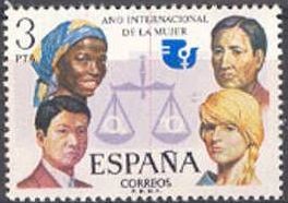 ESPAÑA 1975 2264 Sello Nuevo Año Internacional de la mujer Spain