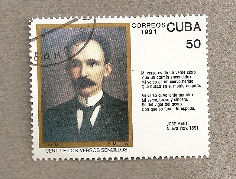 Verso de José Martí