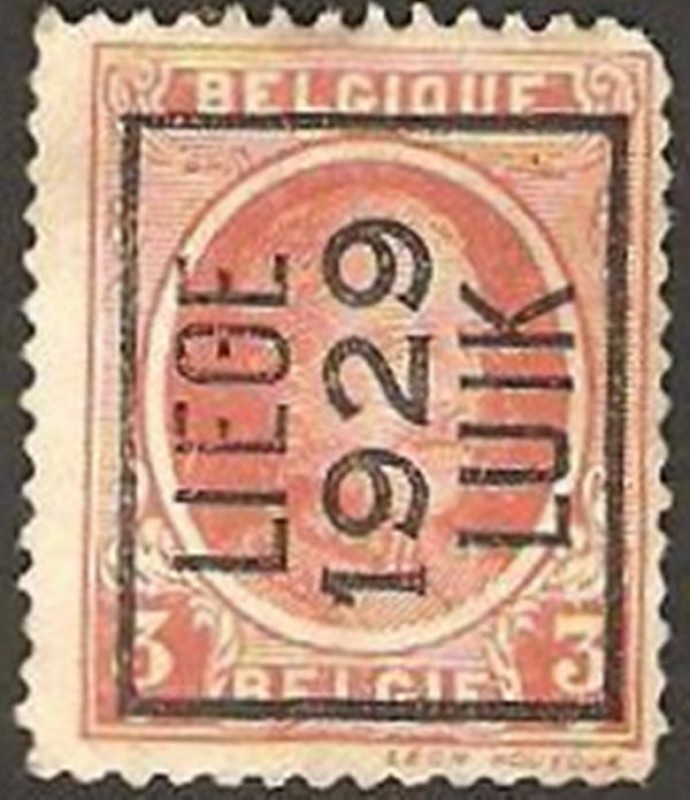 alberto I, sobreimpresion liege 1929 luik