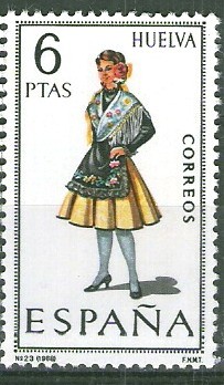 Trajes típicos españoles. Huelva.