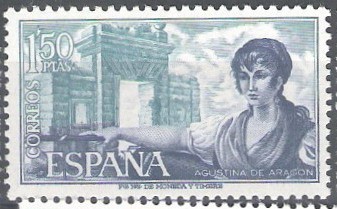 Personajes españoles. Agustina de Aragón.