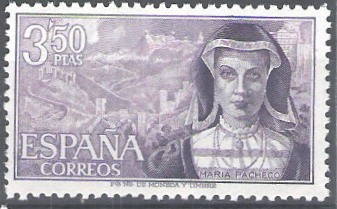 Personajes españoles. María Pacheco.