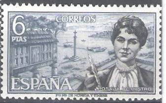 Personajes españoles. Rosalía de Castro.