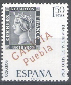 Dia mundial del sello. Galicia , Puebla.