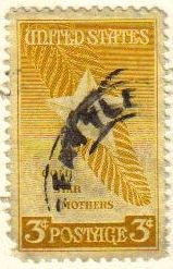 USA 1948 Scott 969 Sello Estrella de Oro y Madres sobre palmera usado Estados Unidos Etats Unis