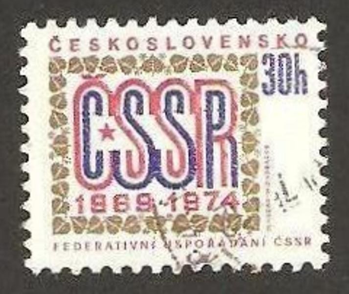 Anivº  federacion socialista CSSR 1969.1974