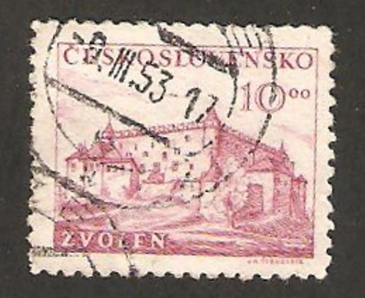 514 - V anivº de la rebelión eslovaca, castillo de Zvolen ( Eslovaquia)