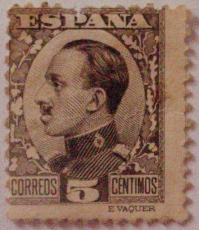 Alfonso XIII Típo Vaquer de perfil (491)