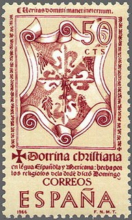ESPAÑA 1966 1751 Sello Nuevo VII Forjadores América Doctrina Cristiana