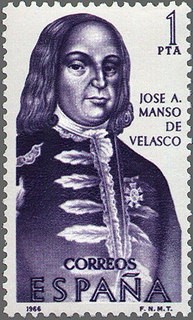 ESPAÑA 1966 1752 Sello Nuevo VII Forjadores América Jose A. Manso de Velasco