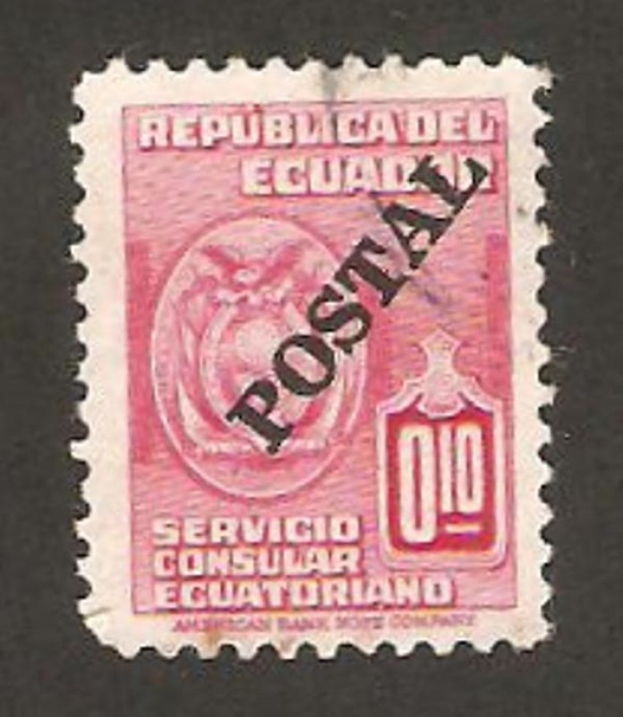 servicio consular, impreso postal