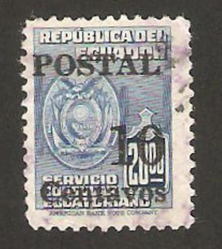 servicio consular, impreso postal 10c.
