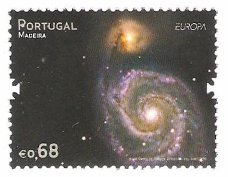 astronomia, imagen de la galaxia espiral m51