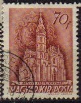 HUNGRIA Magyar Posta 1941 0678 Sello Catedral de Kassa Usado Scott593