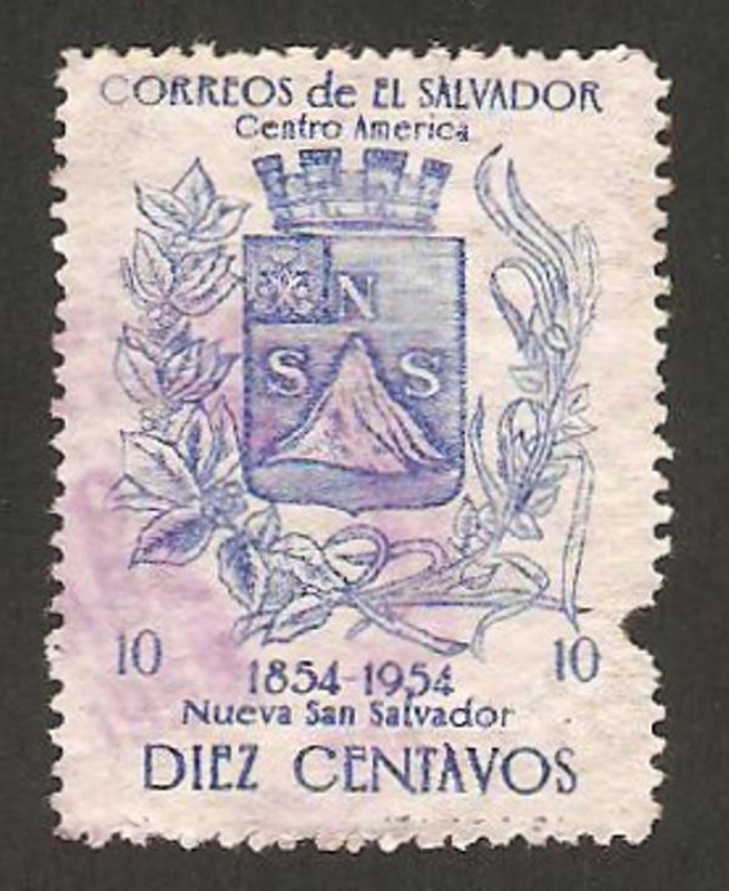 Centº Nueva San Salvador, escudo