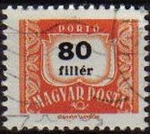 HUNGRIA Magyar Posta 1953 ScottJ225 Sello Numero Basicos usado