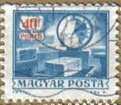 HUNGRIA Magyar Posta 1973 T243 Sello Servicio Postal Autoservicio usado ScottJ267