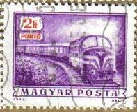 Hungria 1973 Scott J271 Sello º Servicio Postal Tren Correo diesel Hongrie Magyar Posta Ungarn Hunga
