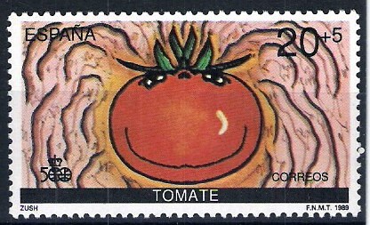 V centenario del Descubimiento de América. Encuentro de dos Mundos.Tomate.