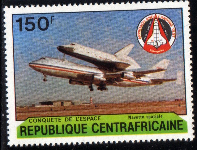 Centroafrica 1981: Traslado del shuttle por un Jumbo