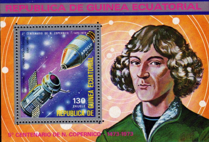 Guinea  1974: 5º Centenario Copernico: Apolo Soyuz
