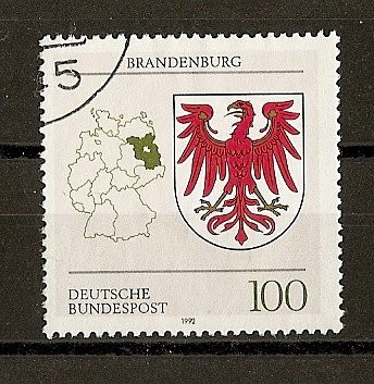 Escudos de Alemania. Federal  (DBP)./Brandenburg.