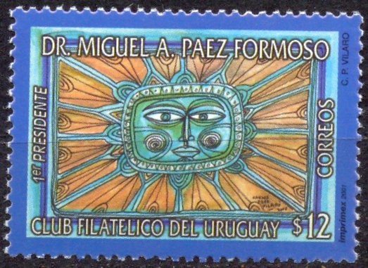 DR. MIGUEL A. PAEZ FORMOSO 1º PRESIDENTE CLUB FILATELICO DEL URUGUAY