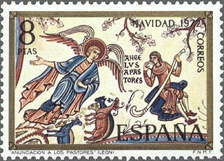 ESPAÑA 1972 2116 Sello Nuevo Navidad Pinturas Basílica San Isidoro León