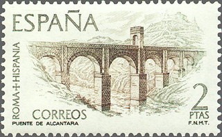 ESPAÑA 1974 2185 Sello Nuevo Roma Hispania Puente de Alcantara Caceres